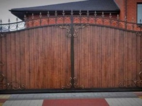 Кованые заборы с профнастилом 6 соток фото под ключ