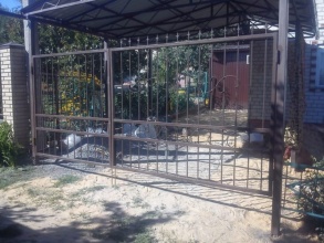 Решетчатые ворота распашные - пример 12 фото в Озёрах