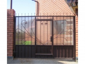 Кованые заборы с поликарбонатом 80 метров фото в Озёрах