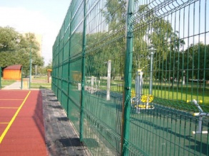 3D заборы для спортивной площадки 70 метров фото цена за метр
