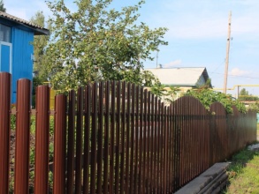 Забор из евроштакетника с утрамбовкой щебнем 48 метров фото в Озёрах