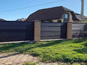 Забор жалюзи 35 метров фото под ключ